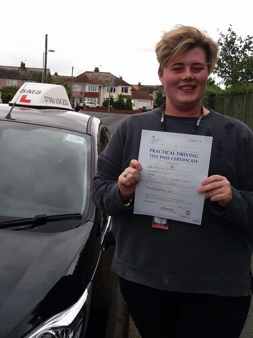 2nd pupil of the day to pass the driving test 1st time today at Rhyl. Great drive well done Con great drive.