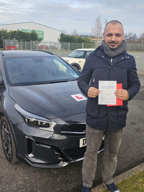 Fantastic news today for Massi. Massi has passed his automatic driving test with the help and guidance of Andrea Jones. Thanks for choosing SMS